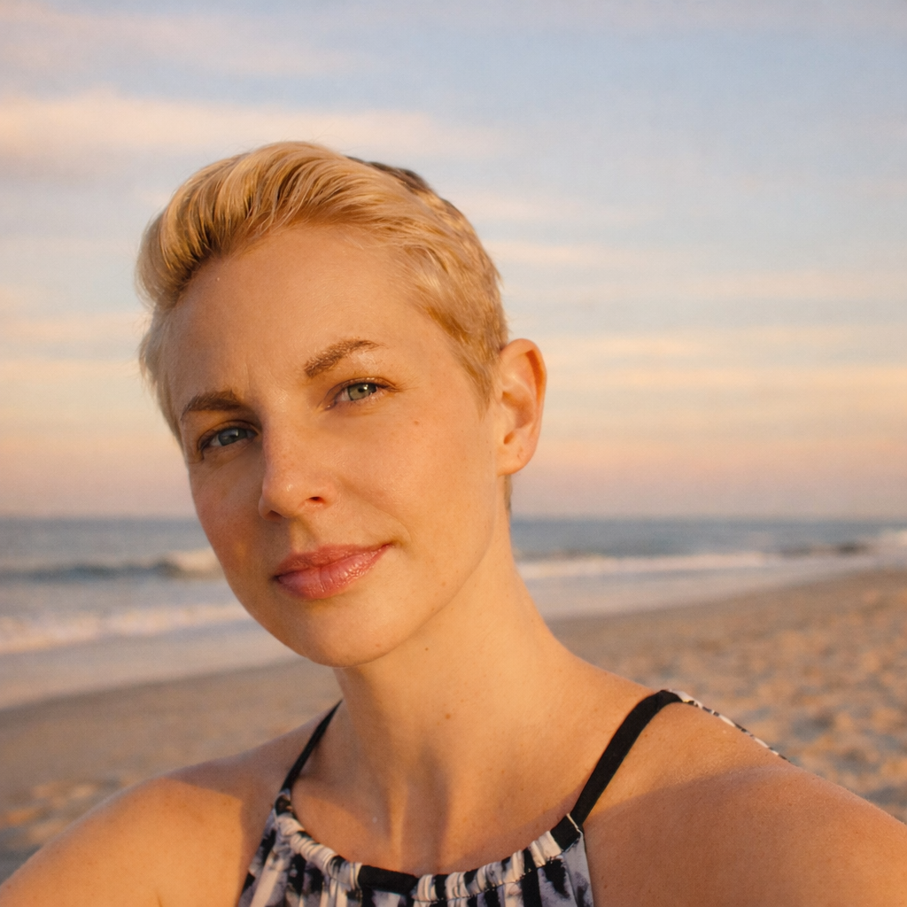Chris Alyssia on the beach