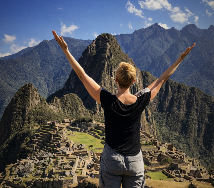 Chris Alyssia in the mountains