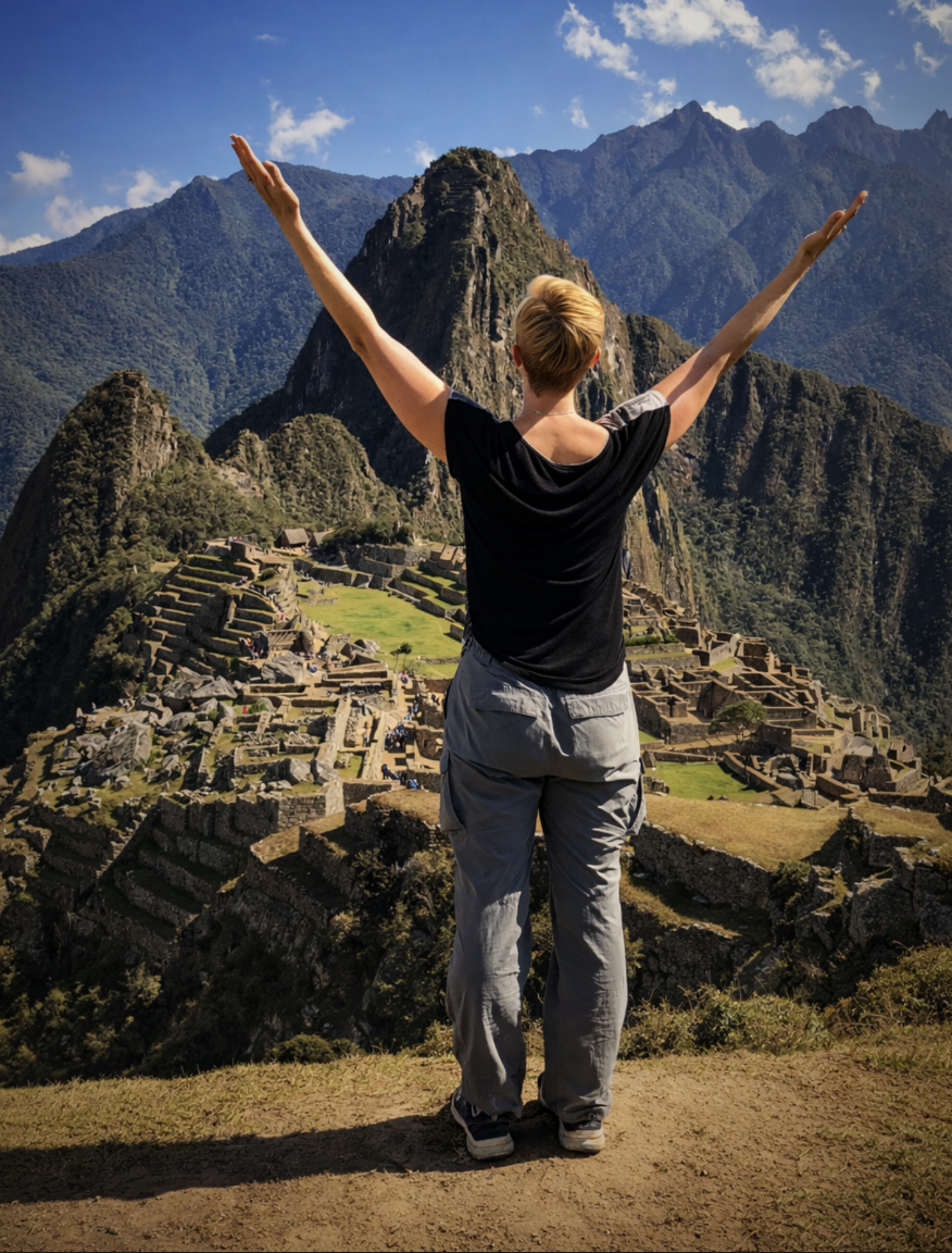 Chris Alyssia at Machu Picchu