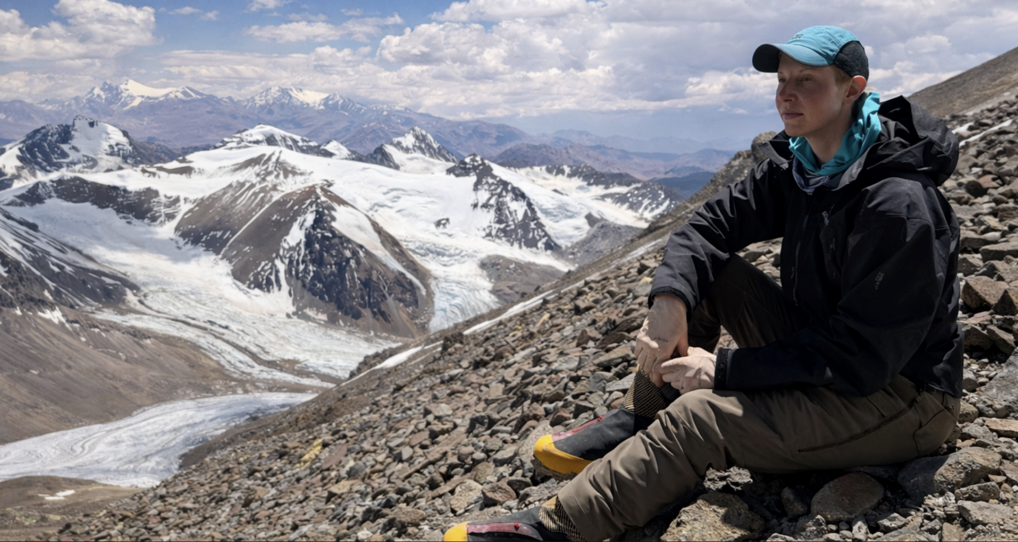 Chris Alyssia in the mountains